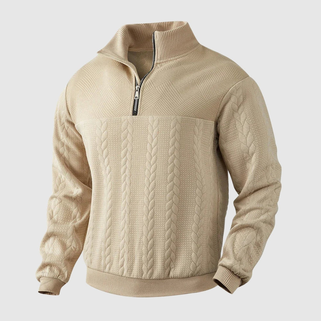 Libuše – Premium sweter z ćwierć zamkiem
