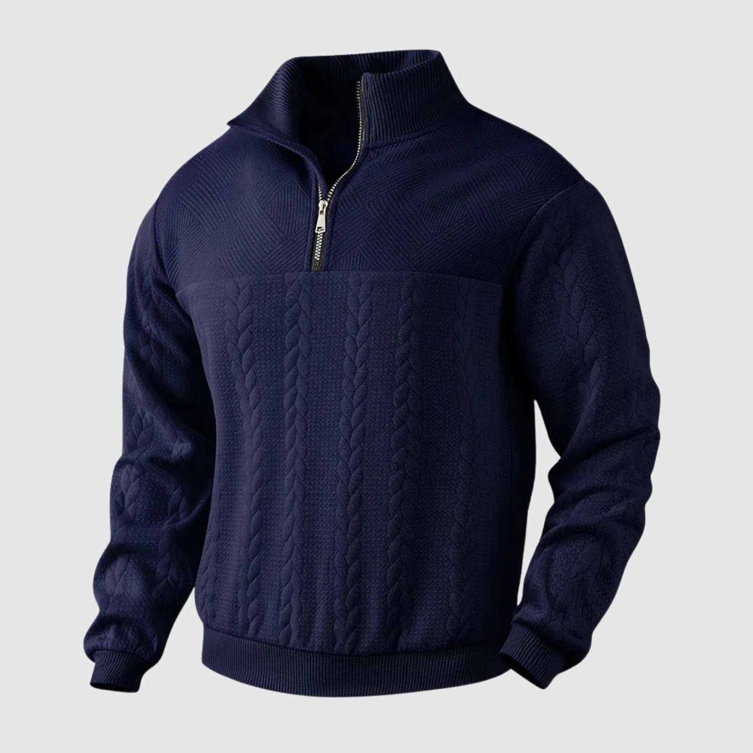 Libuše – Premium sweter z ćwierć zamkiem