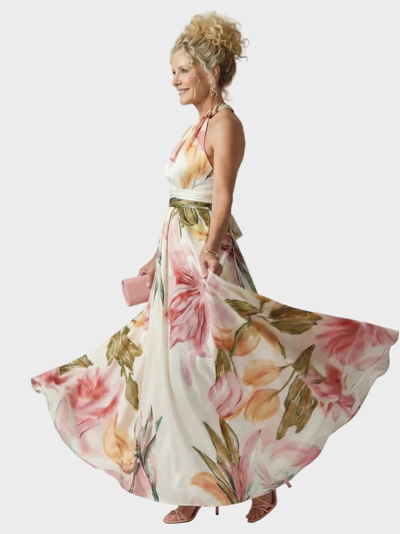 Emilia - Sukienka Maxi Kwiatowa