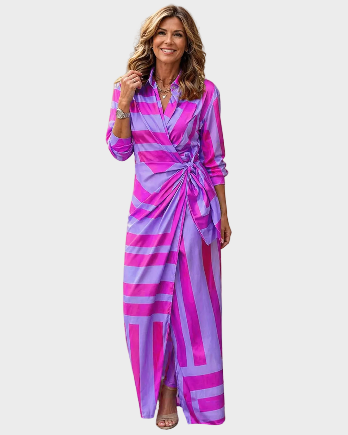 Lola - Maxi Print Sukienka