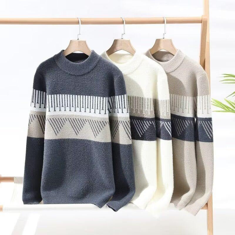 Faelan – Minimalistyczny Ciepły Sweter z Dzianiny