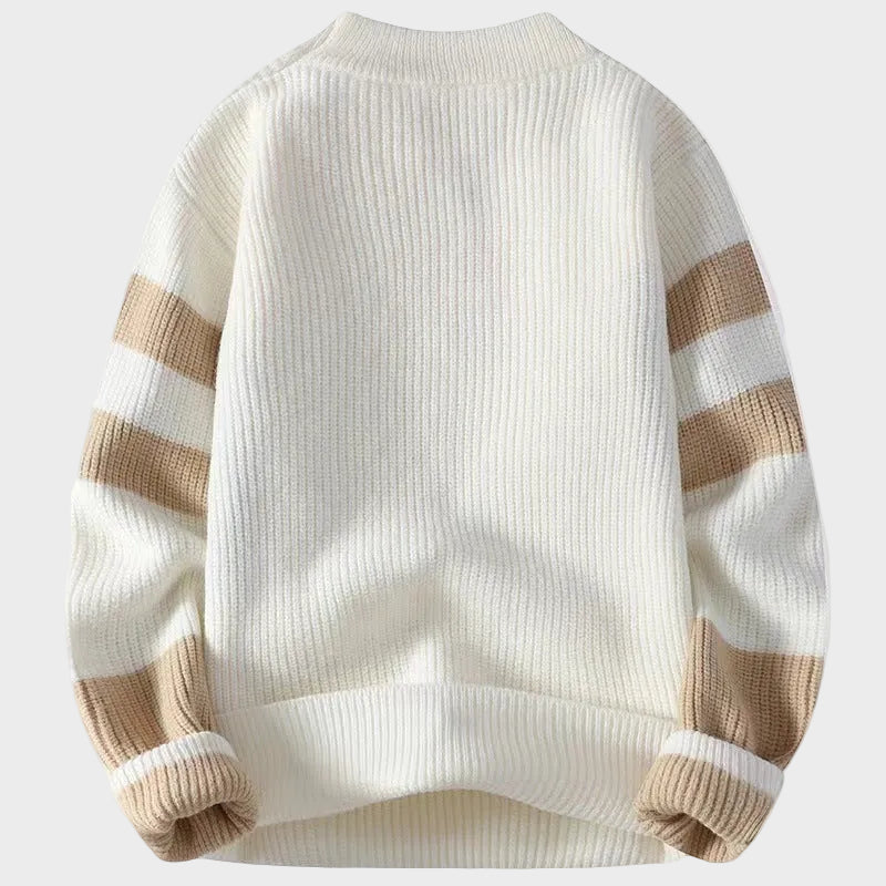 Hilmar – Dopasowany Sweter z Okrągłym Dekoltem