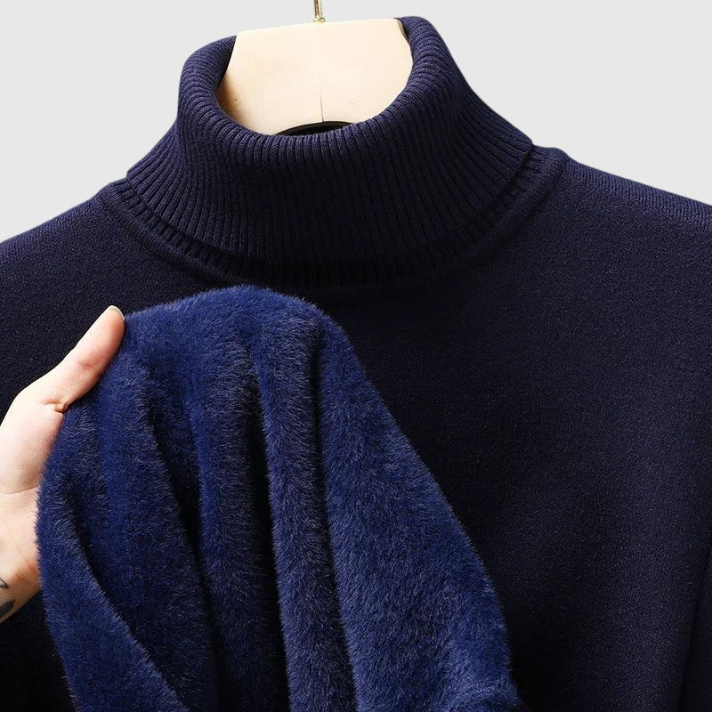 ARLO - Sweter z wełny merino z wysokim kołnierzem