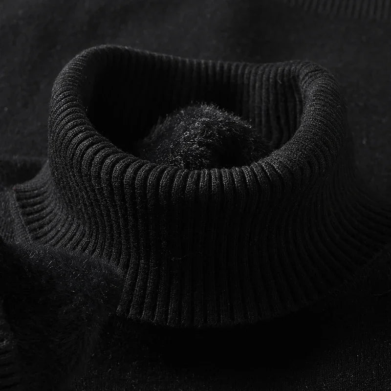 ARLO - Sweter z wełny merino z wysokim kołnierzem