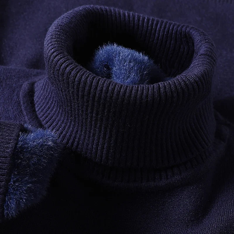 ARLO - Sweter z wełny merino z wysokim kołnierzem