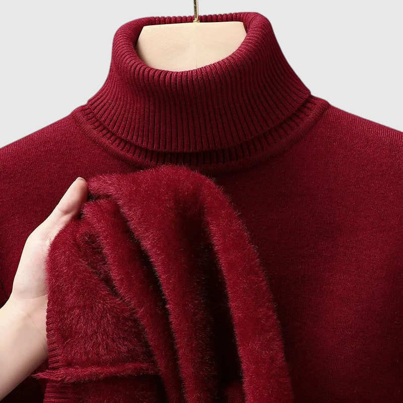 ARLO - Sweter z wełny merino z wysokim kołnierzem