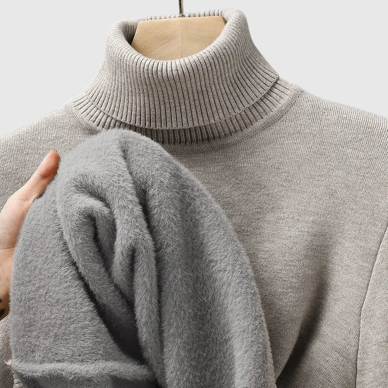 ARLO - Sweter z wełny merino z wysokim kołnierzem