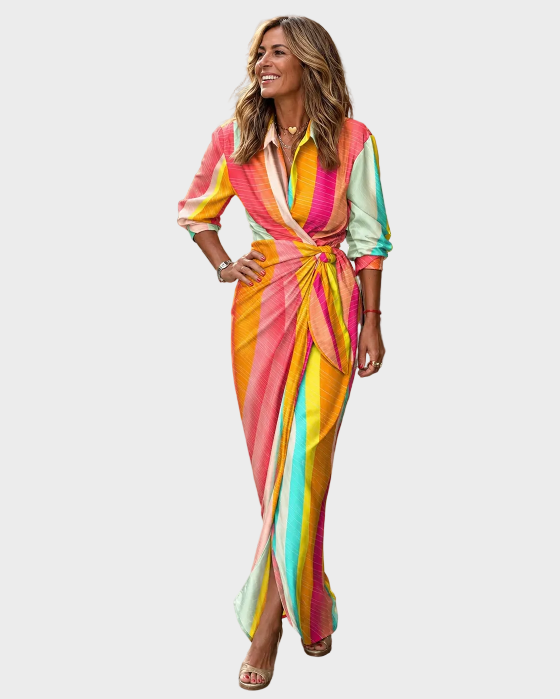 Lola - Maxi Print Sukienka